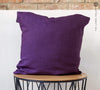 Sometimes it takes just a small detail to make a home interior complete, perfect and unique. And that little detail could be our deep purple linen throw pillow. With them pillows always go with any interior - from minimalist to classic style.