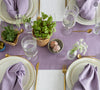 Give your table a touch of distinction and decoration with our light lilac linen table runner. Use the table runner on its own or combine it with a linen tablecloth, placemats or napkins.