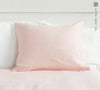 Quartz Rose Linen Throw Pillow with Zipper