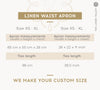 Rustic Heavier Linen Waist Apron