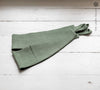 Our moss green linen curtain tie-back is the perfect solution for keeping your curtains looking neat and stylish. Made from&nbsp; the highest-quality European linen, they offer durability and a luxurious feel.