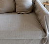 Discover the perfect balance of functionality and elegance with our rustic unbleached couch cover today. Designed to shield your couch from daily spills and stains or pets, these covers offer both practicality and elegance.