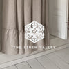 Our tie top natural unbleached linen curtains with ruffles are designed and made to give your home unique and timeless charm. Linen curtains would complement interiors from minimalistic, Scandinavian or modern to Mediterranean or classical style.