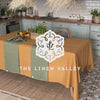 Cinnamon linen tablecloth would give your dining area a new character and style. Our linen tablecloths are made from the highest quality European linen and are designed for a long lasting.